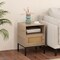 Costway 1/2 PCS Nightstand with Storage Home Boho Style Accent Table with Open Shelf